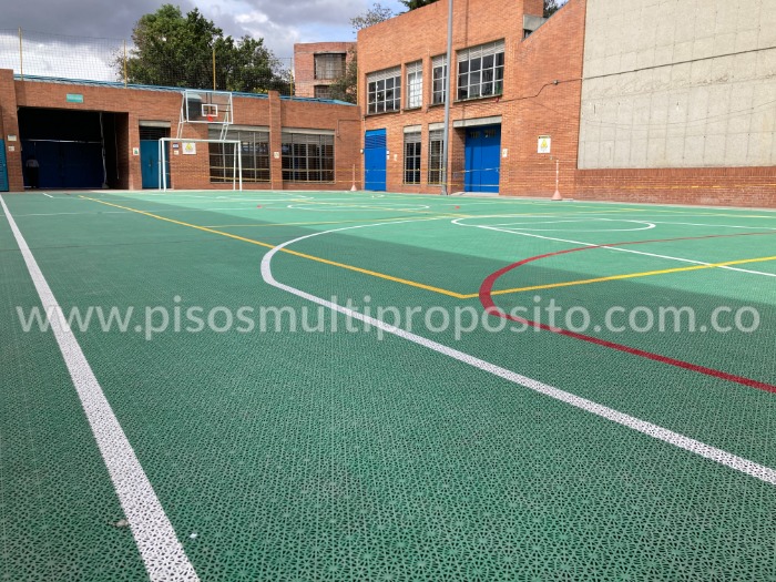 Piso MultiUsos cancha múltiple colegio. Bogotá - 2023